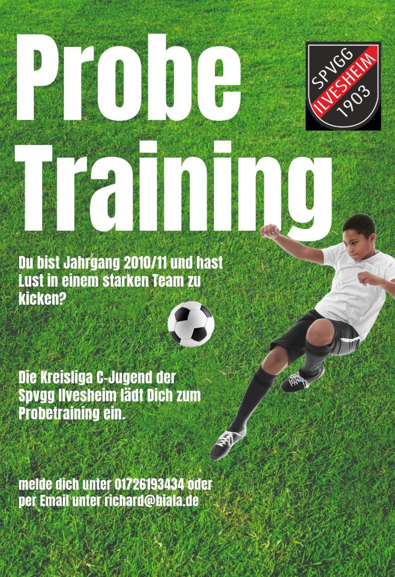 Flyer Probetraining C-Jugend